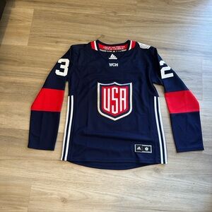 Adidas World Cup of Hockey USA Jonathan Quick Women’s 2016 Hockey Jersey